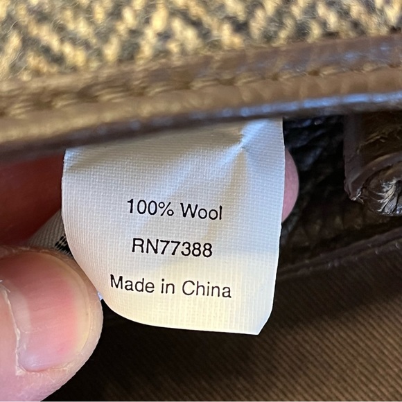 J Crew Womens Tweed 100% Wool Wristlet Gold Chain Magnetic Clasp Small Wristlet - Picture 6 of 11